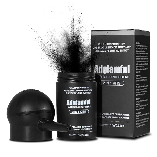 12-Hour Long-Lasting Instant Hair Coverage Fiber Powder Set
